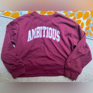 Never worn - Girls sweatshirt “Ambitious”